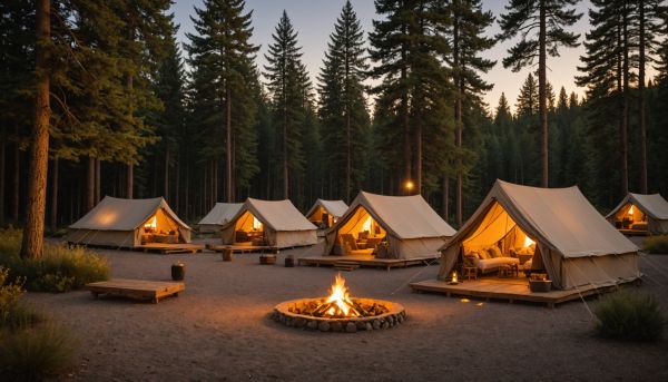 Les tentes lodges grand confort pour un séjour glamour