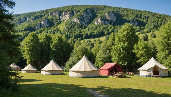 Quels sont les avantages et les inconvénients des différents types d'hébergements adaptés aux familles dans un camping dans l'Ain ?