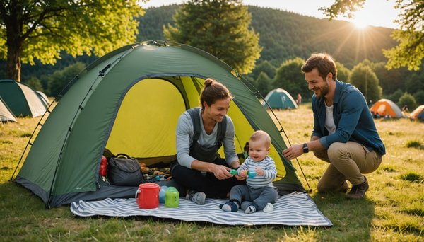 Comment voyager avec bébé dans un camping d'Auvergne ?