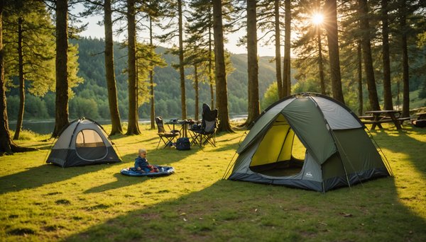 Quels sont les équipements à prévoir pour voyager avec un bébé à destination d'un camping familial du Tarn ?