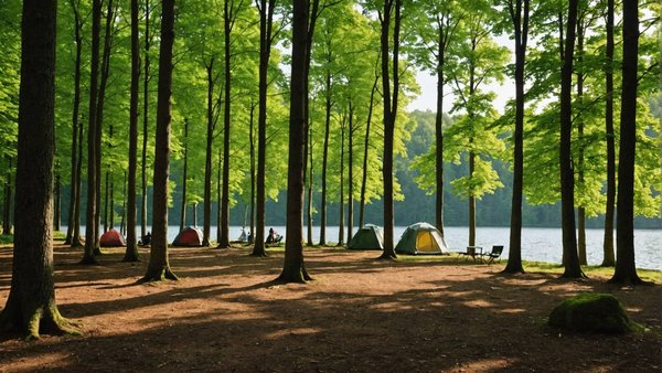 Camping familial au lac de la seigneurie en bourgogne franche-comté
