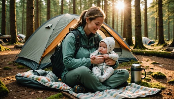 Profiter du grand air avec un bébé dans les bras - Conseils pour le camping avec un bébé