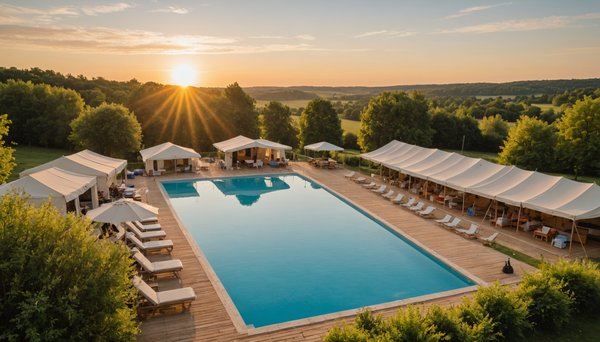 Quel est le meilleur moment pour partir en camping avec piscine en Dordogne