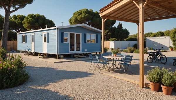Le camping Les Marsouins vous propose de passer des vacances relaxantes à Argelès-sur-Mer avec une location de mobil-home